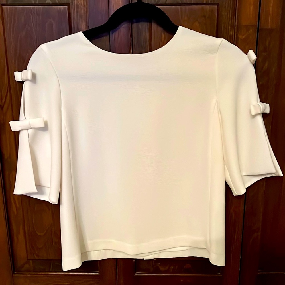Club Monaco blouse with bow sleeves